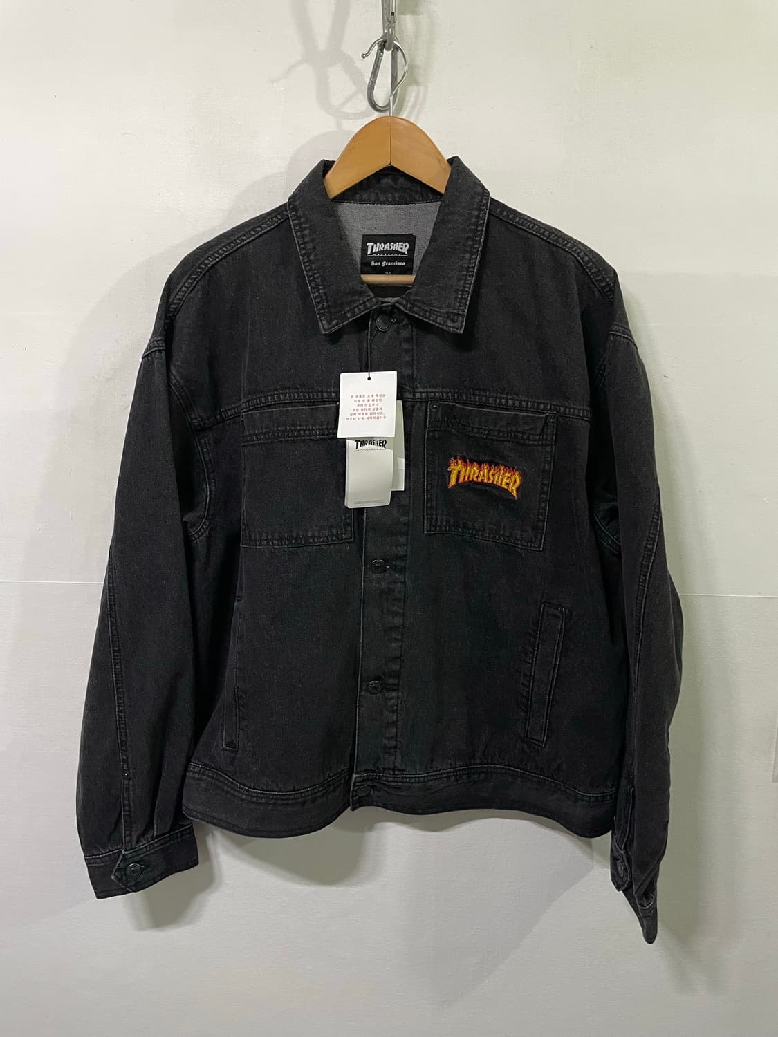 트레셔 데님 자켓 트러커 자켓 청자켓 L 100-105 사이즈 새상품 상품이미지1