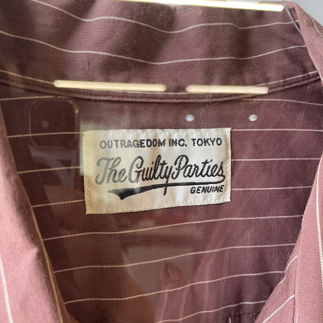 와코마리아 스트라이프 오픈카라 반팔셔츠 상품이미지8