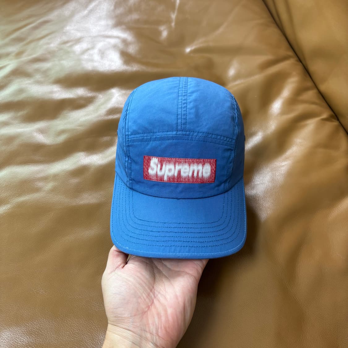 Supreme 슈프림 리버스드 라벨 로얄 블루 캠프캡 모자 상품이미지2