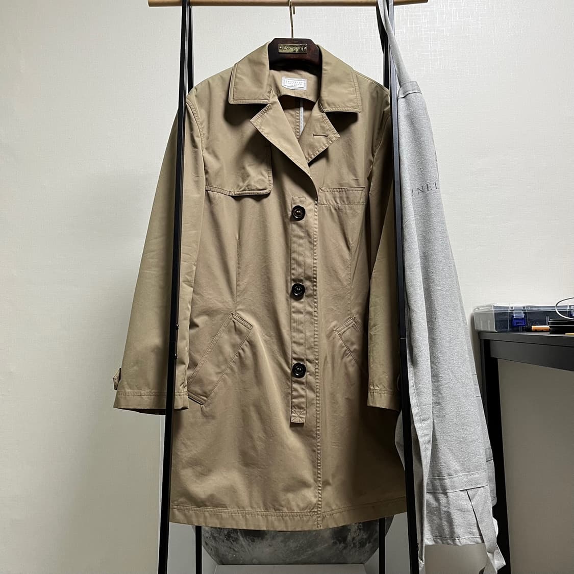 정품 M) 브루넬로 쿠치넬리 트렌치 코트 95~100 상품이미지1