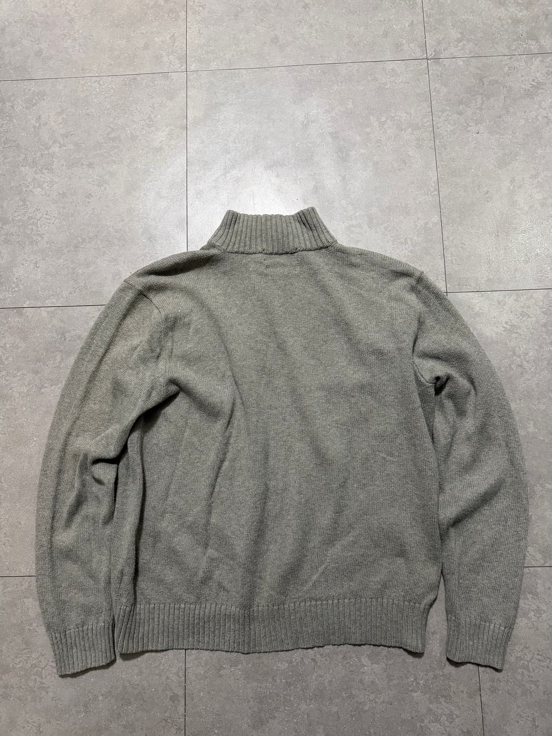 랄프로렌 폴로 그레이 컬러 빈티지 코튼  하프집업 100size   상품이미지8