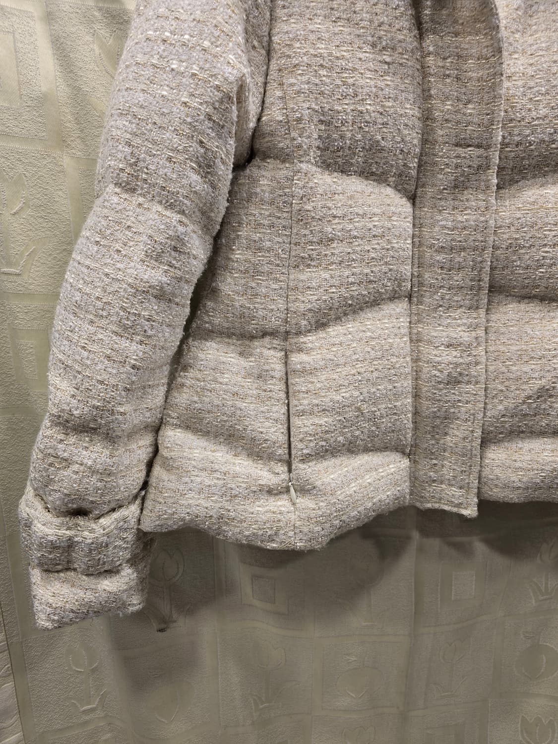 그레이스유 카라 트위드 패딩 아이보리 55~66 상품이미지7