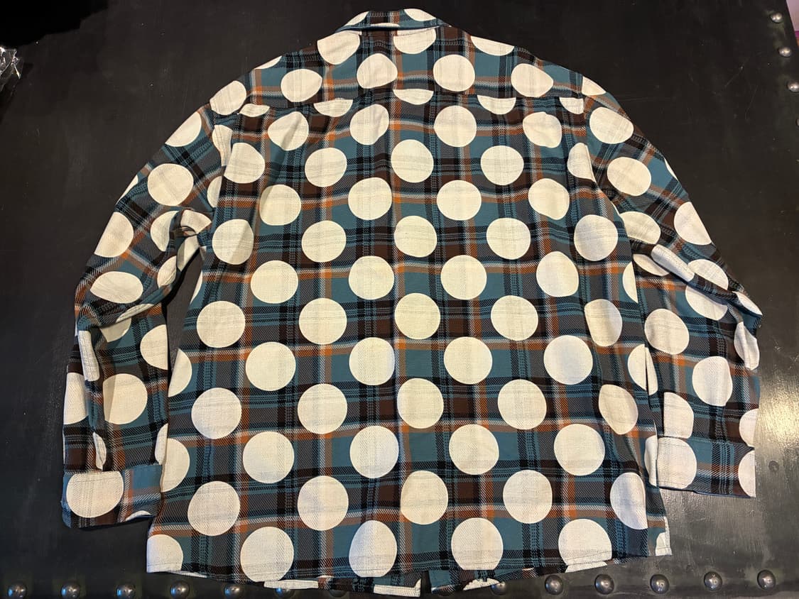 XL) 어웨이크 뉴욕 폴카도트 플란넬 셔츠 상품이미지6