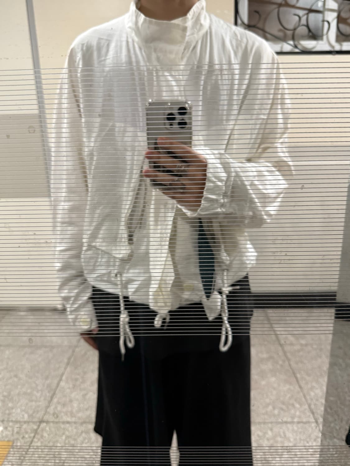 Bed j.w. Ford 숏 모즈 자켓 화이트 1사이즈 상품이미지3