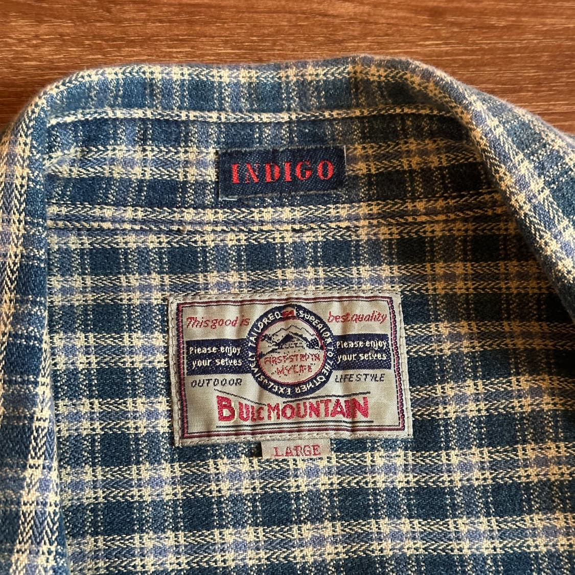 Blue mountain indigo check pocket shirts 상품이미지6