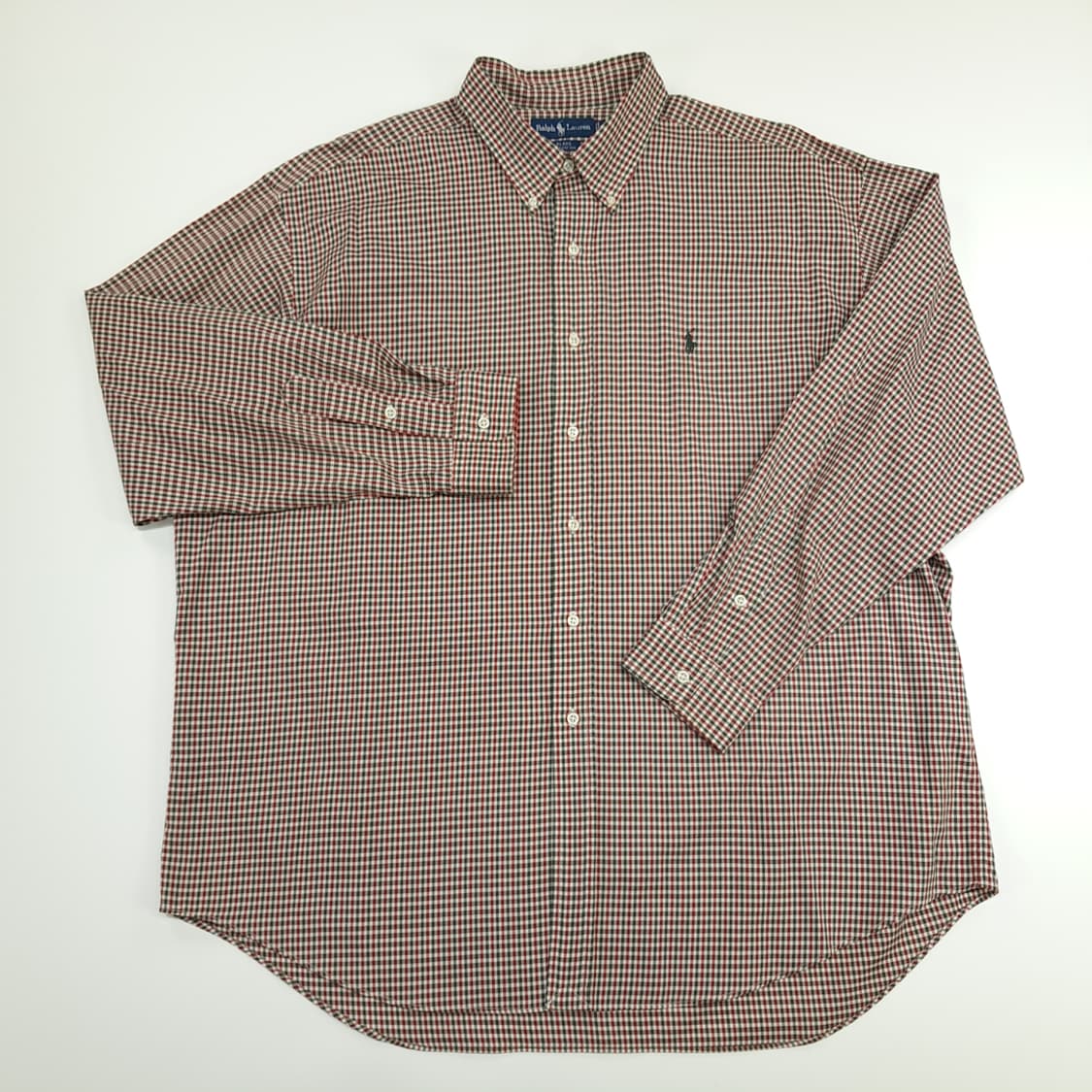 CN763 2XL 폴로 랄프로렌 크리스마스 마이크로체크 긴팔 셔츠 남방 상품이미지2