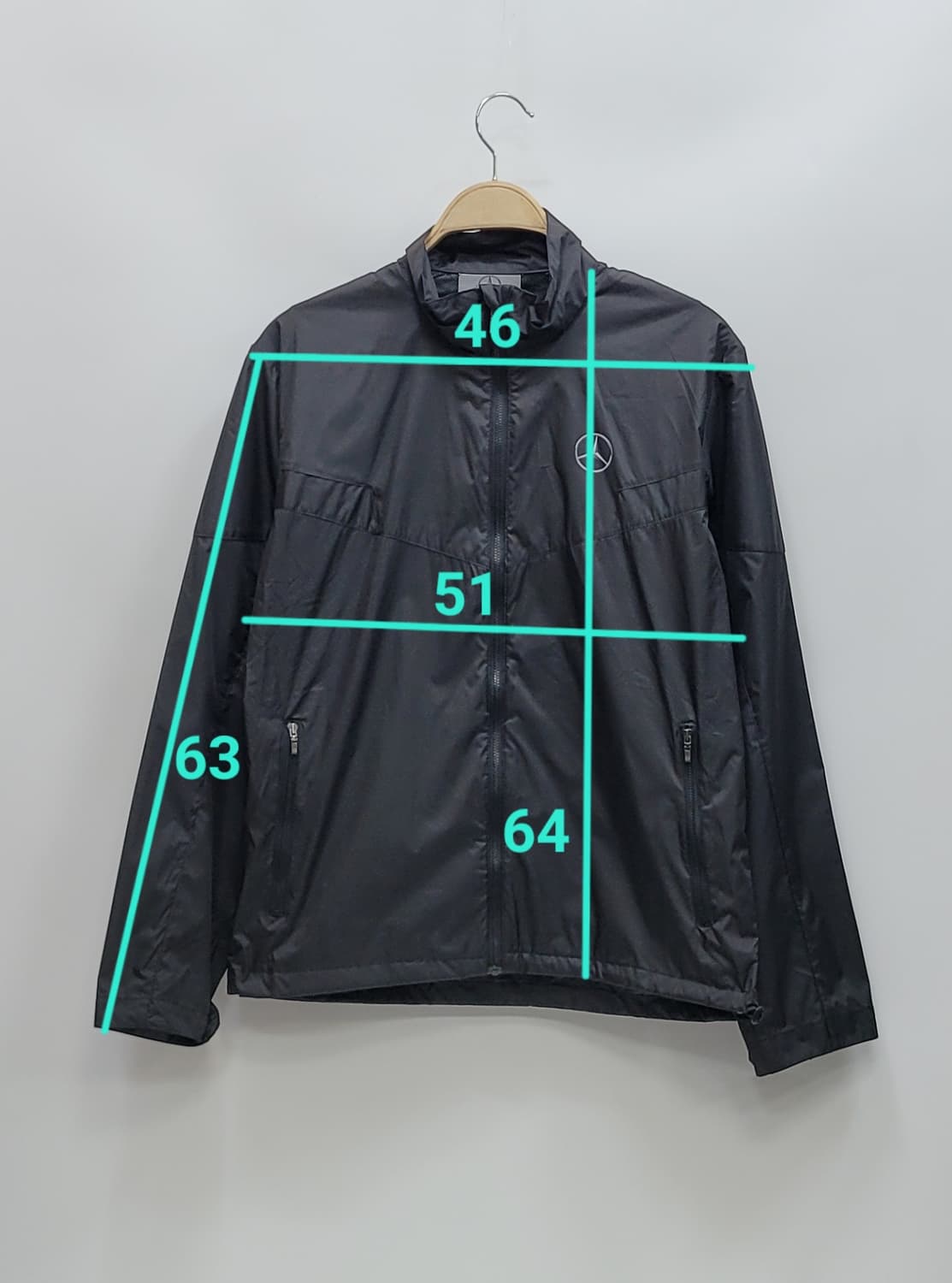 메르세데스 벤츠 바람막이 자켓 / 남 M 블랙
 상품이미지10