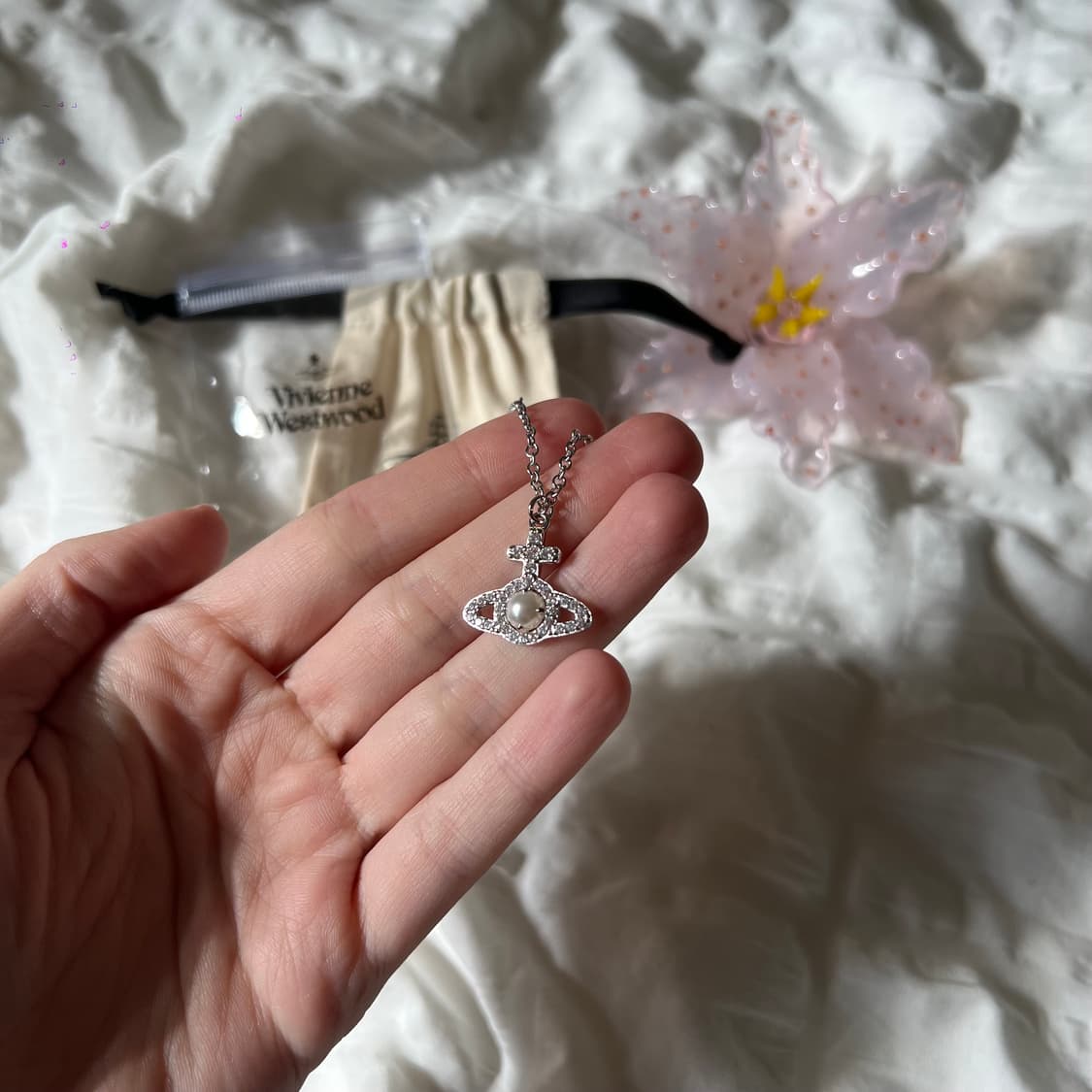 비비안웨스트우드 올림피아 펄 펜던트 네크리스 상품이미지7