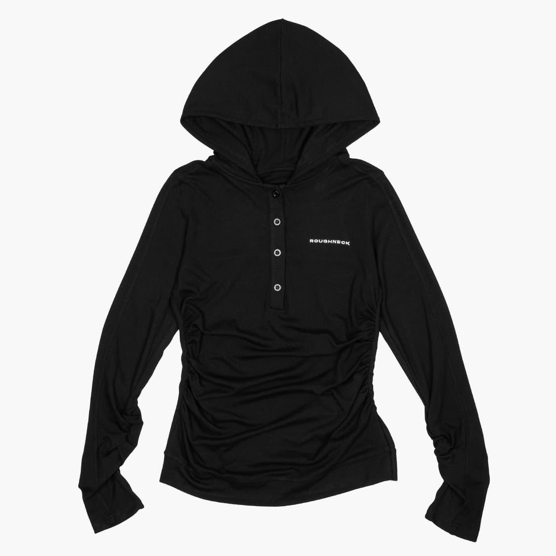 Roughneck Henley Hooded Long Sleeve Top  상품이미지2