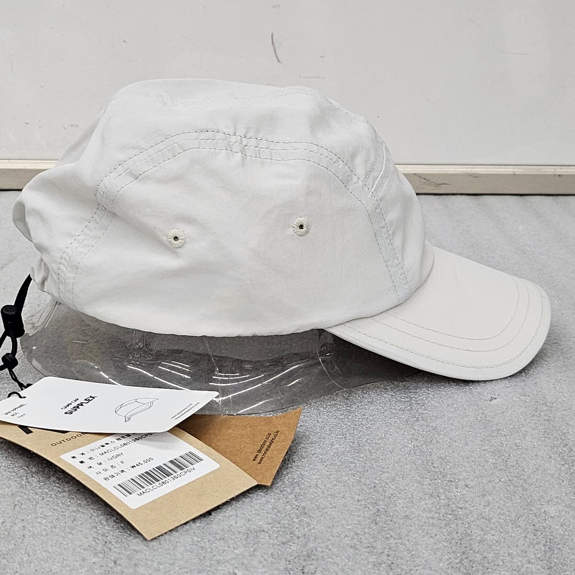미착용 신품 미니멀웍스 서플렉스 캠프캡 아이보리 프리사이즈 상품이미지4