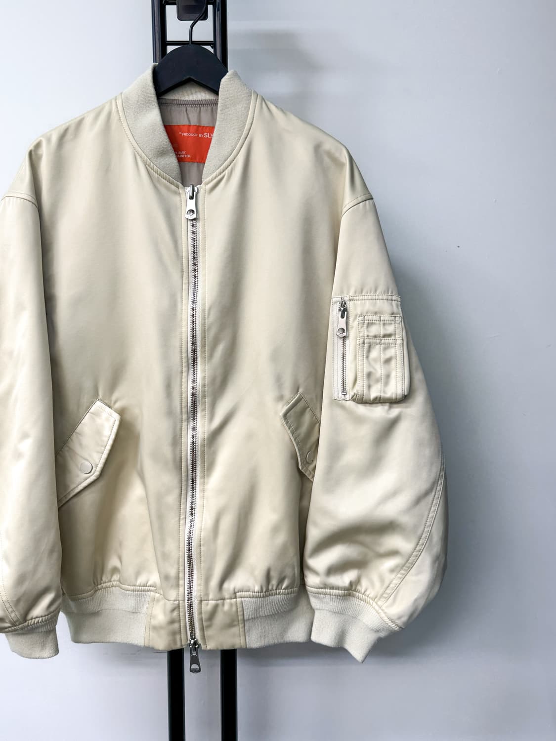 Sly 나일론 새틴 Ma-1 자켓 상품이미지4