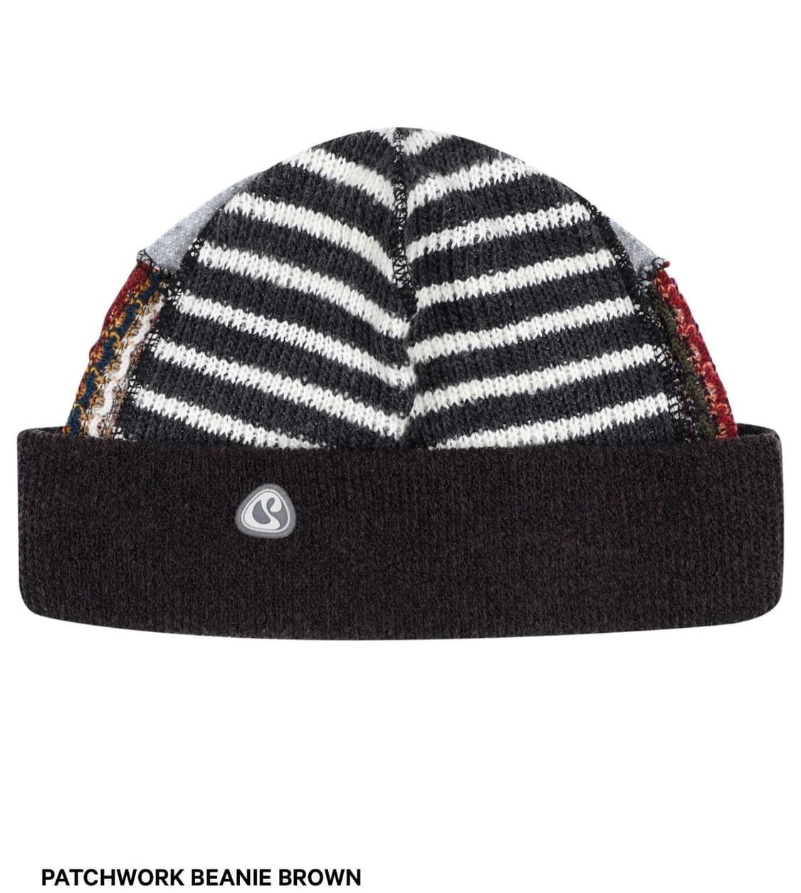 PATCHWORK BEANIE BROWN 상품이미지1