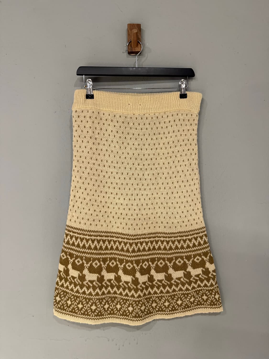 nordic pattern knit midi skirt 상품이미지5