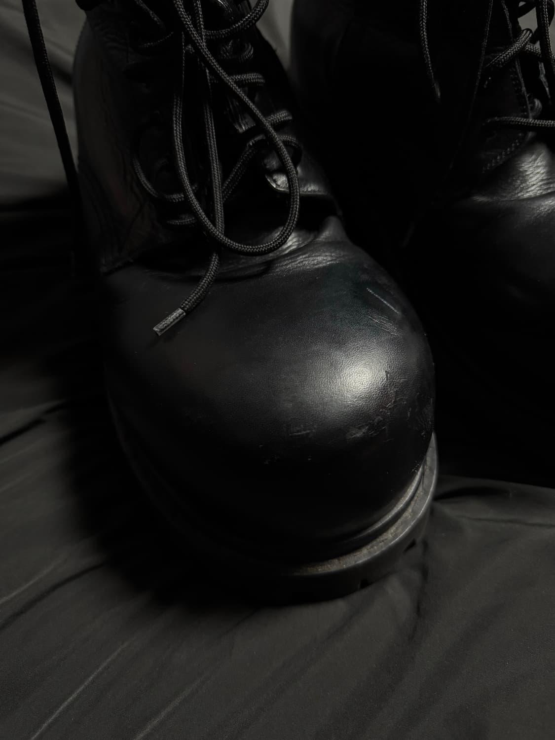 [44] 발렌시아가 스톰퍼 부츠 레더 상품이미지3