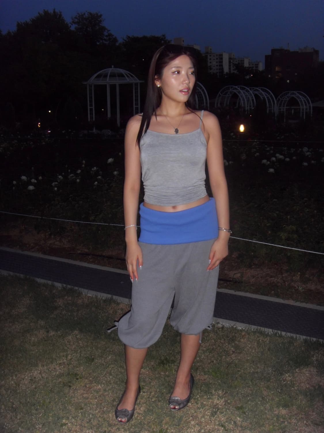 Foldover capris (blue) 상품이미지5