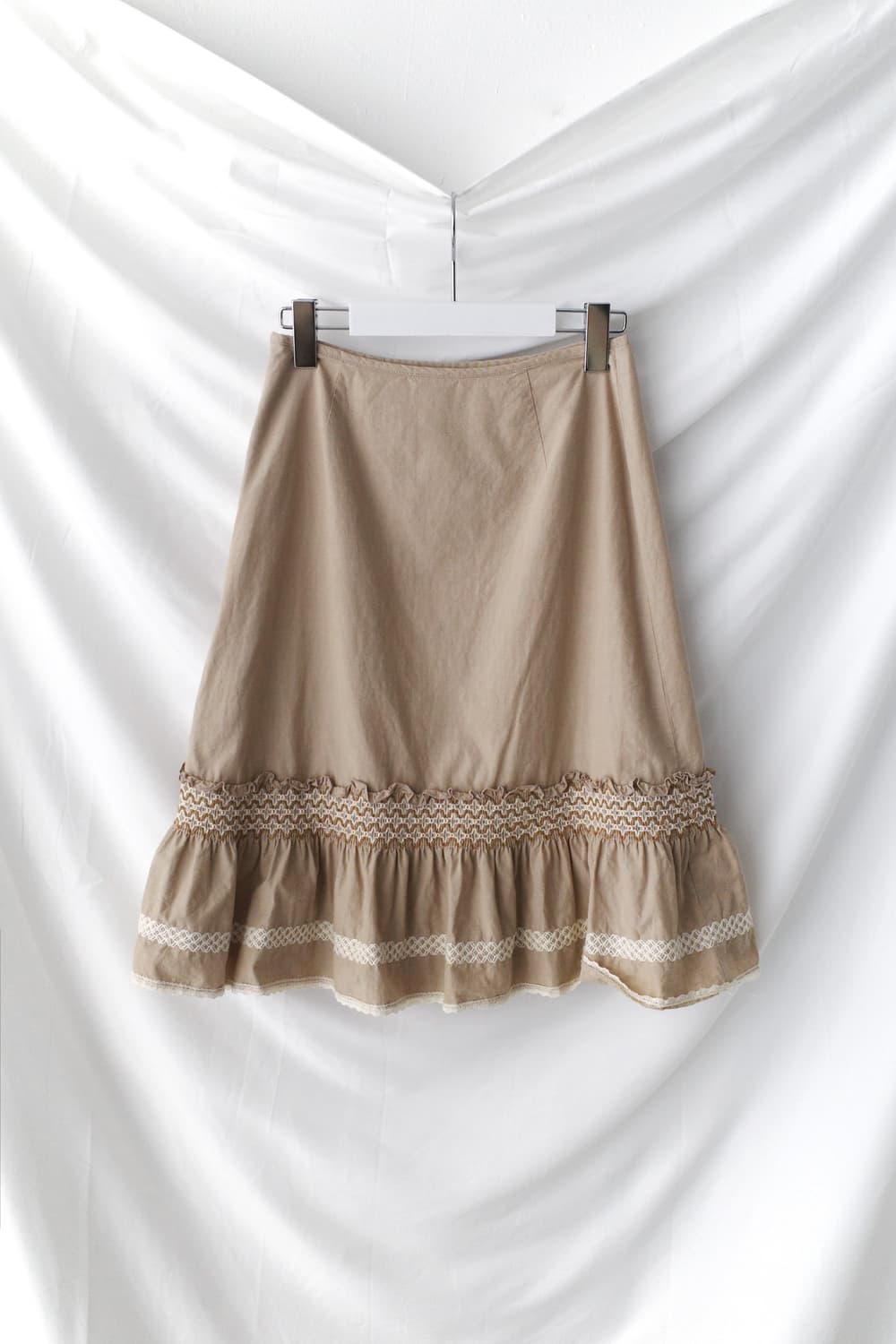 crochet shirring skirt  상품이미지1