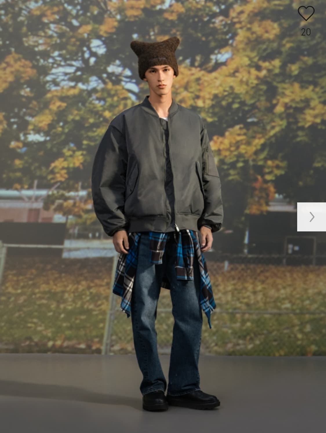 GU x 언더커버 리버시블 블루종 ma1 (블랙, M) 상품이미지10