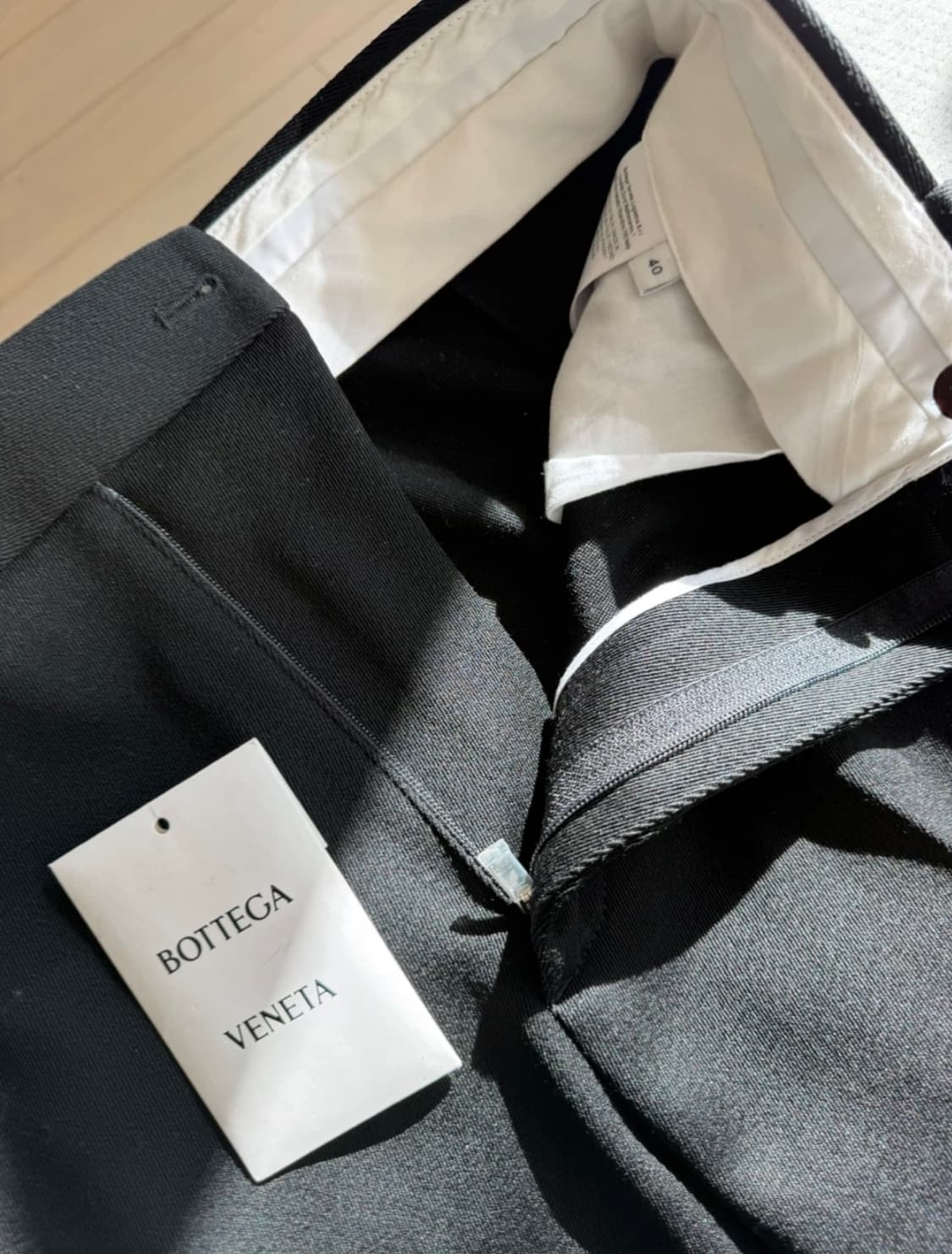 보테가 베네타 여성 와이드 슬랙스 블랙 40 새상품 상품이미지4