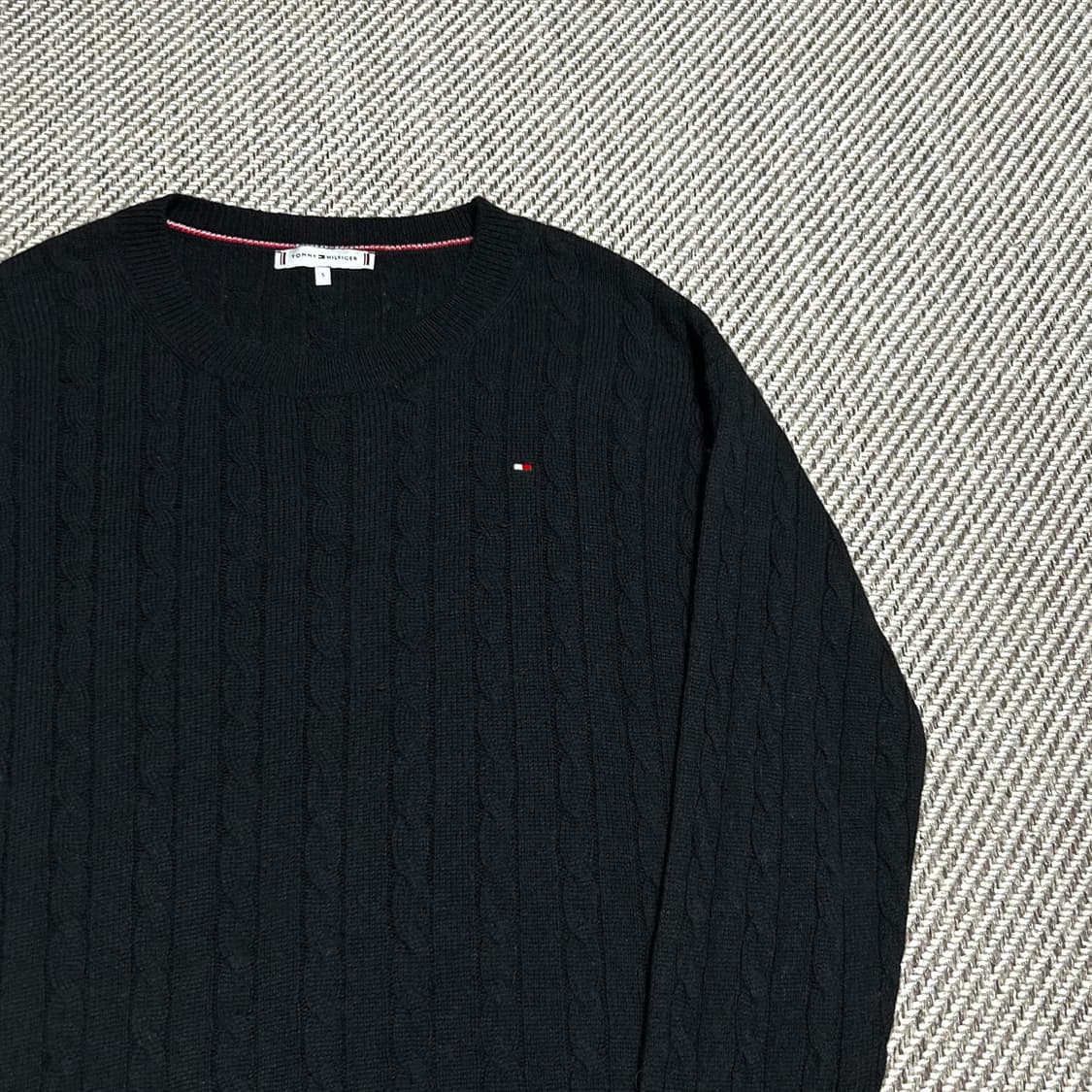 [M] Tommy 타미힐피거 우먼즈 울 케이블 라운드 니트 상품이미지3