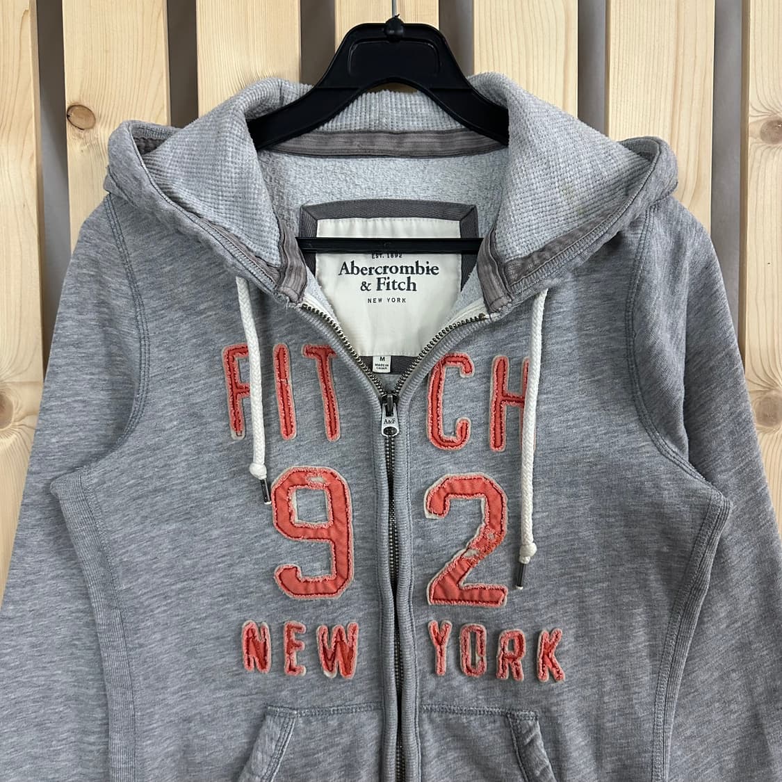(M) 아베크롬비 그레이 후드집업 상품이미지3