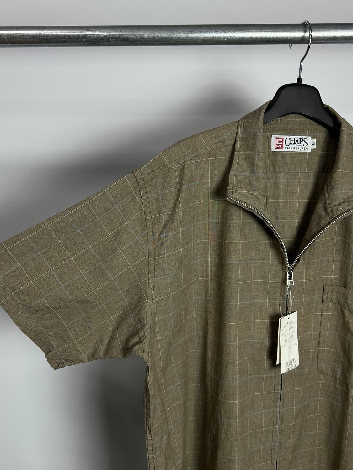 CHAPS RALPH LAUREN 체크 반팔 집업 자켓  상품이미지6