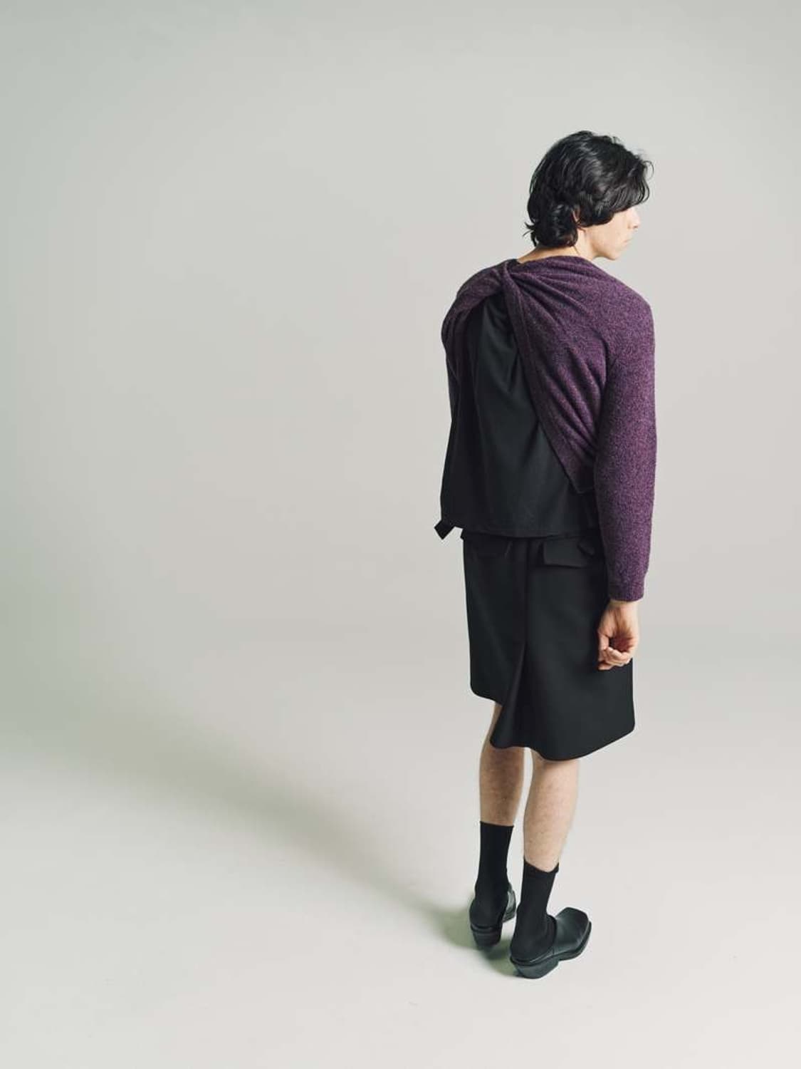 Namacheko knotted cardigan (S) 상품이미지3