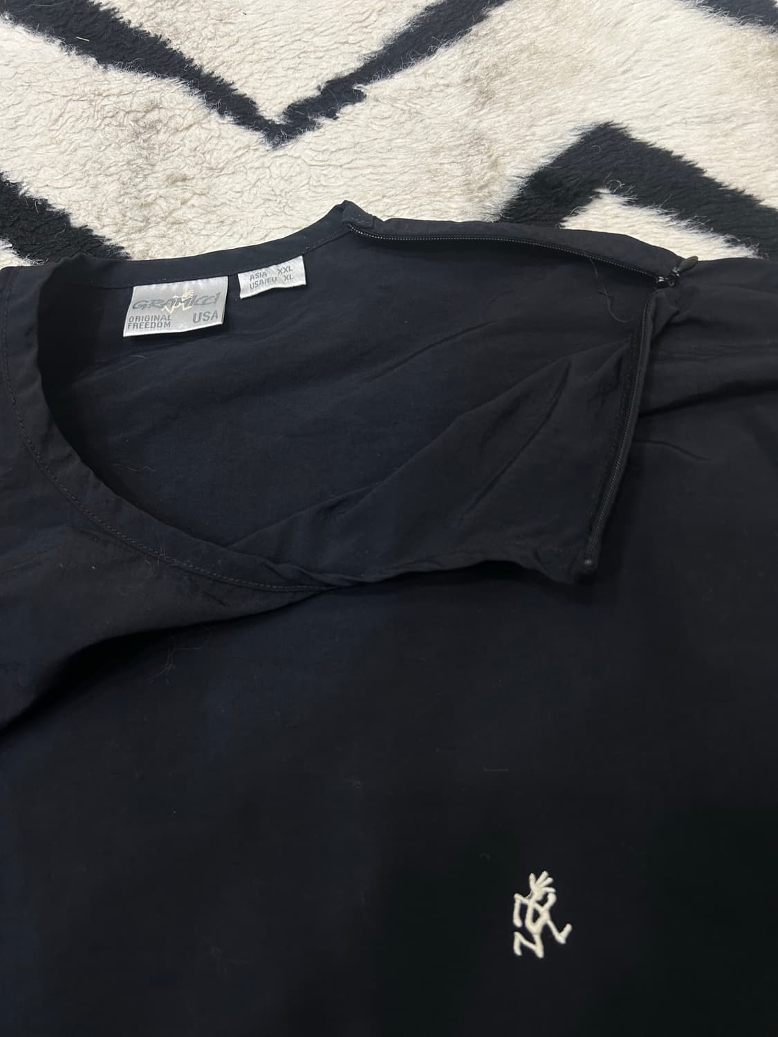 [2XL]그라미치 나일론 바람막이 반팔/블랙 상품이미지5