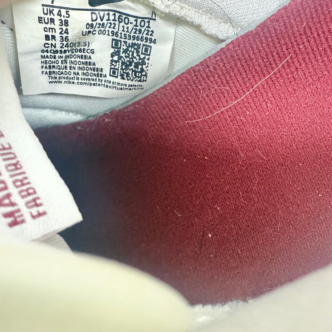 (240)나이키 운동화 덩크로우 펜던트 팀레드 상품이미지10