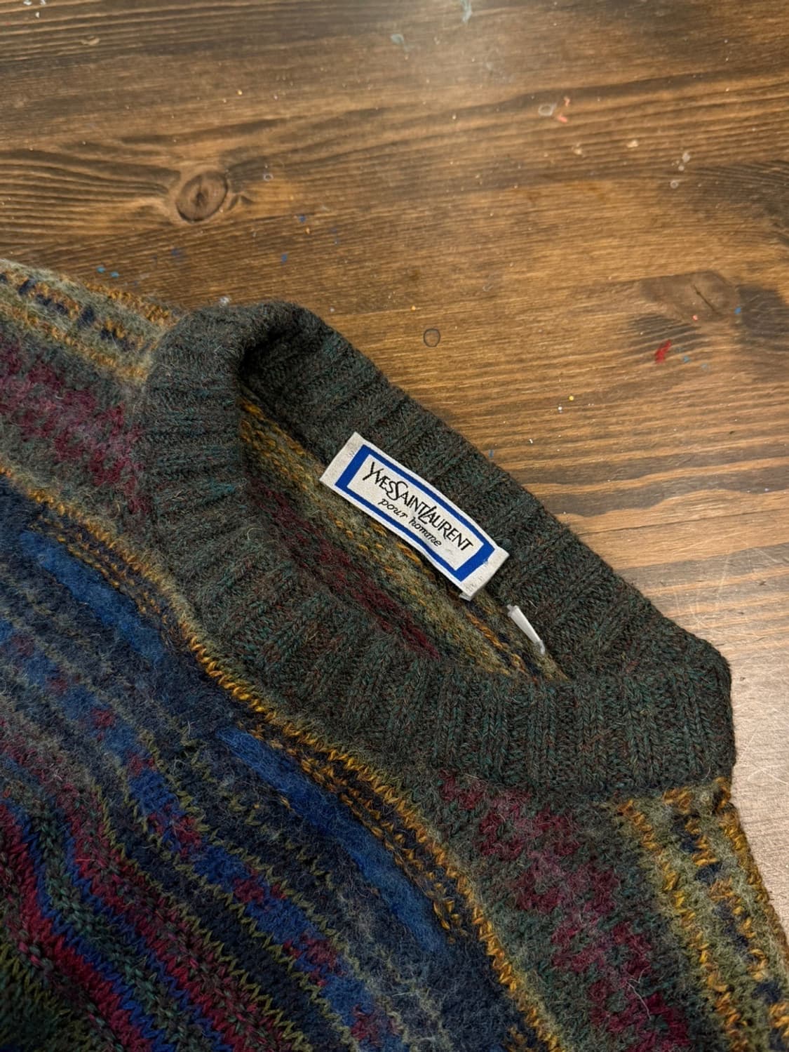 이브생로랑 케이블 니트 100 상품이미지8