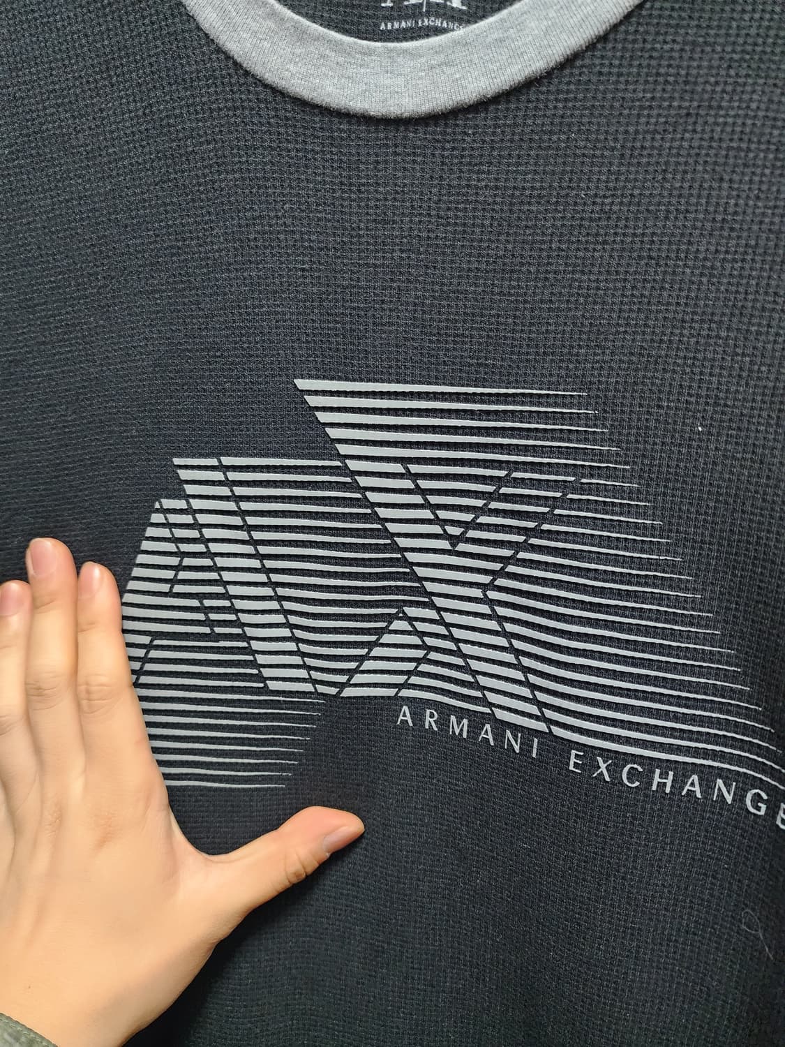(새상품) 아르마니 A/X 긴팔 티셔츠 와플티 XL 상품이미지3