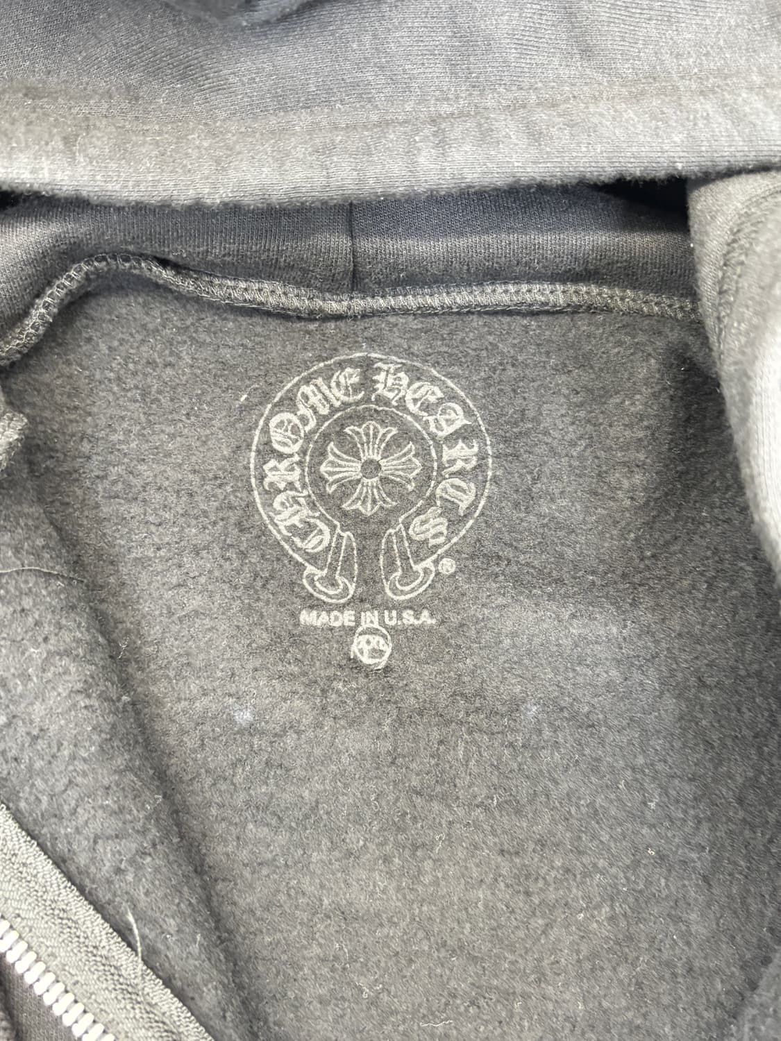 [2XL]크롬하츠 버티컬 로고 후드집업 상품이미지7