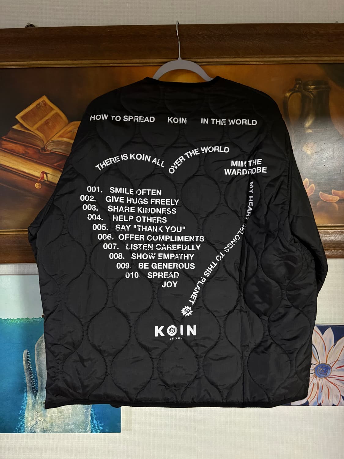 코인서울x밈더 퀼팅 자켓 상품이미지1