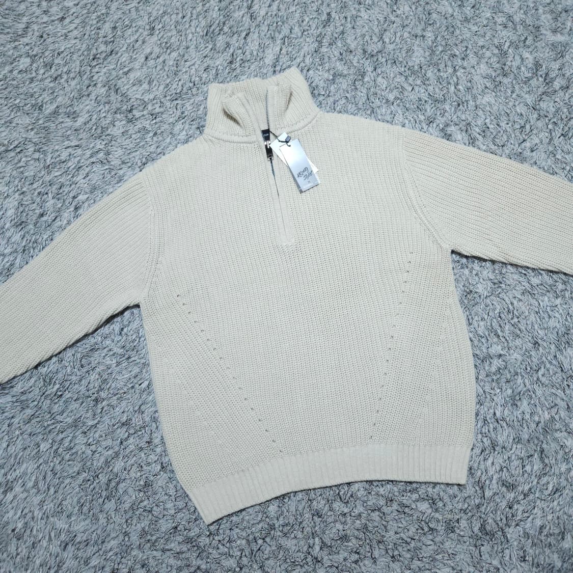  일코르소)ilcorso 95 남자 반집업니트 / 왕눈이샵 상품이미지2