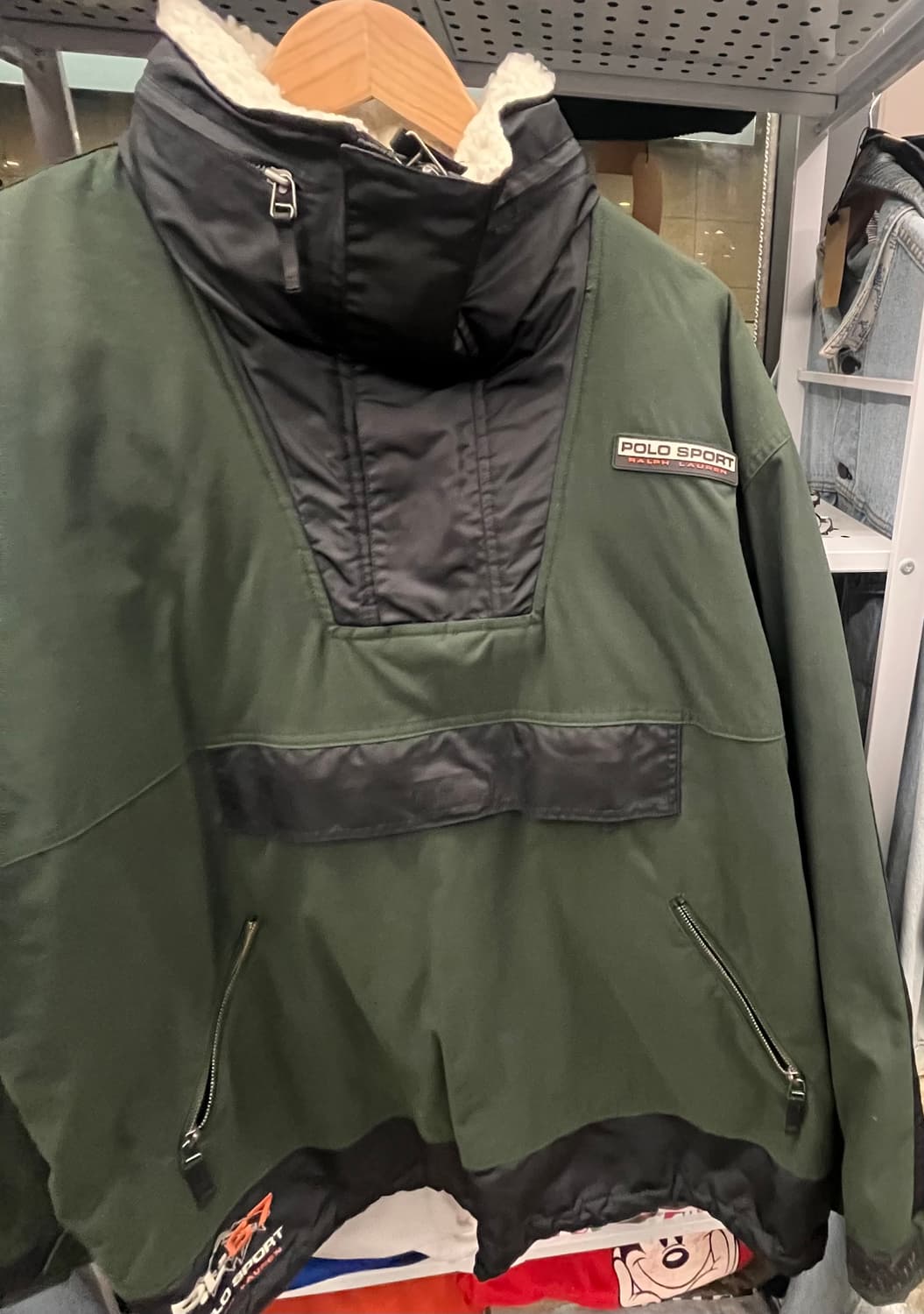 90s 폴로 스포츠 아노락 그린 점퍼 상품이미지4