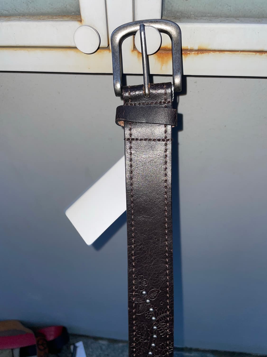 빈티지 히피 브라운 레더벨트 상품이미지4