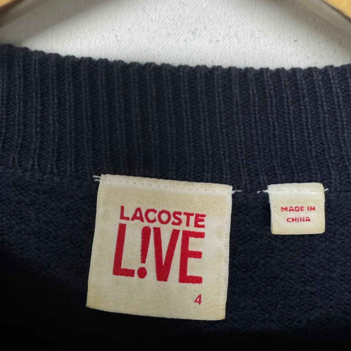 라코스테 로고 라운드 니트 상품이미지3