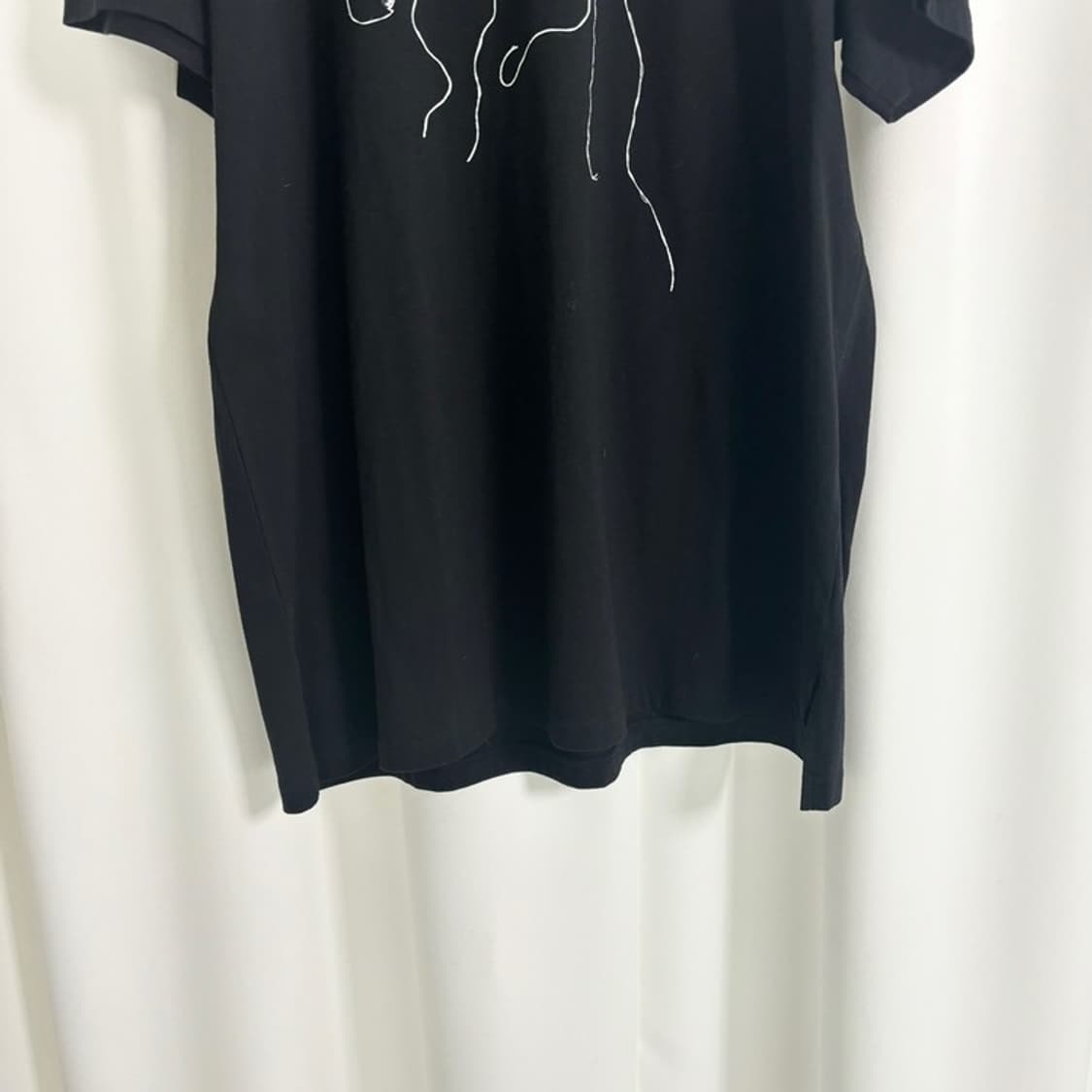YOHJI YAMAMOTO 블랙아웃라인스티치 반팔 상품이미지5