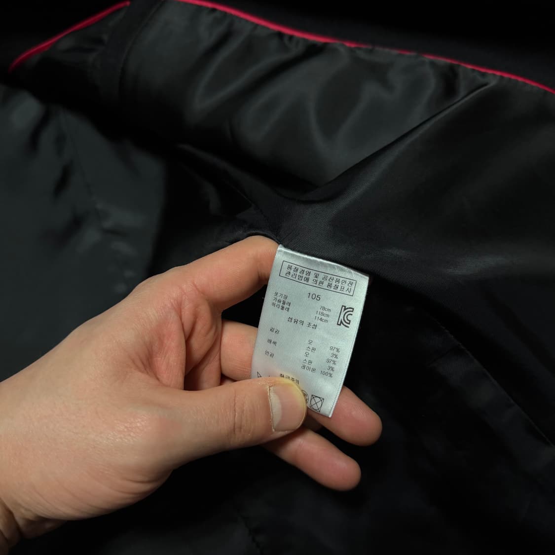 MCM 블랙 울 더블코트 상품이미지4