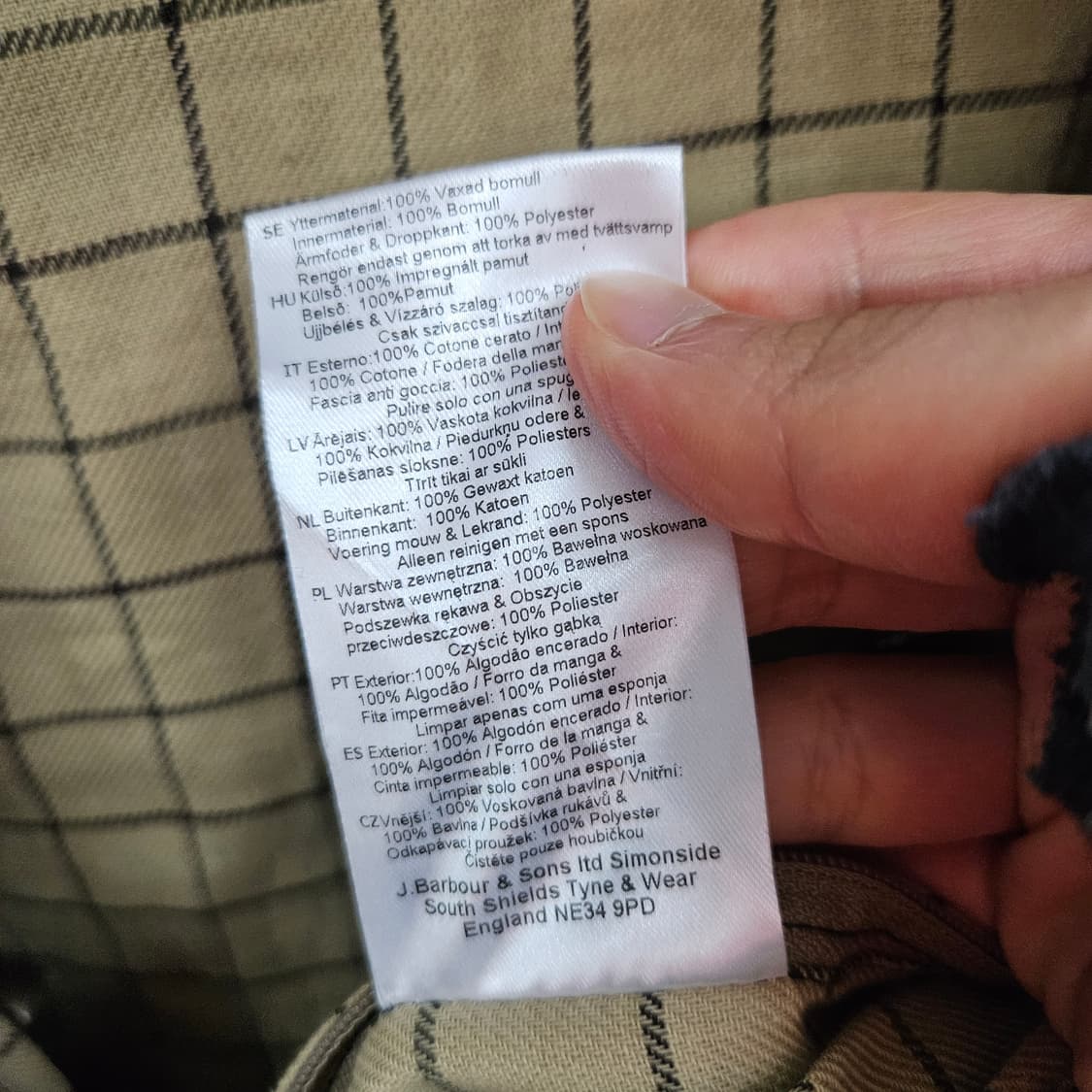 바버 비드넬 왁스 자켓 16 상품이미지7