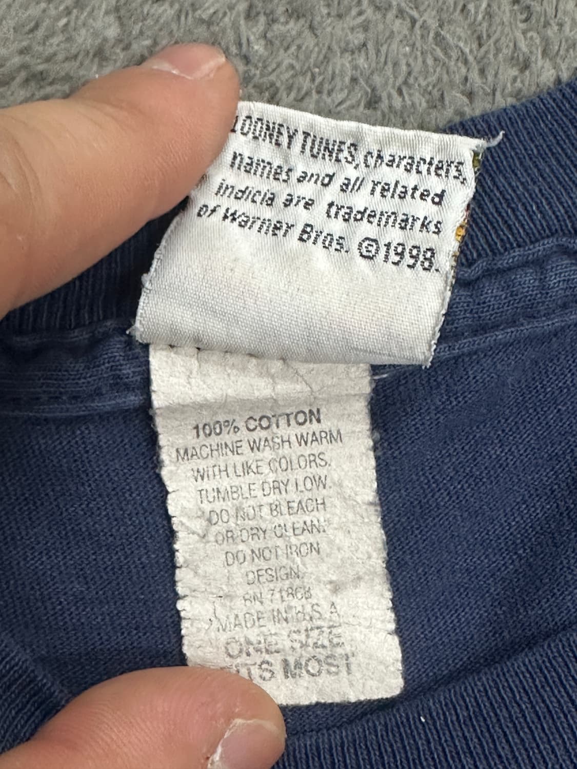 1998' 타즈 본투비배드 티셔츠XL 상품이미지5