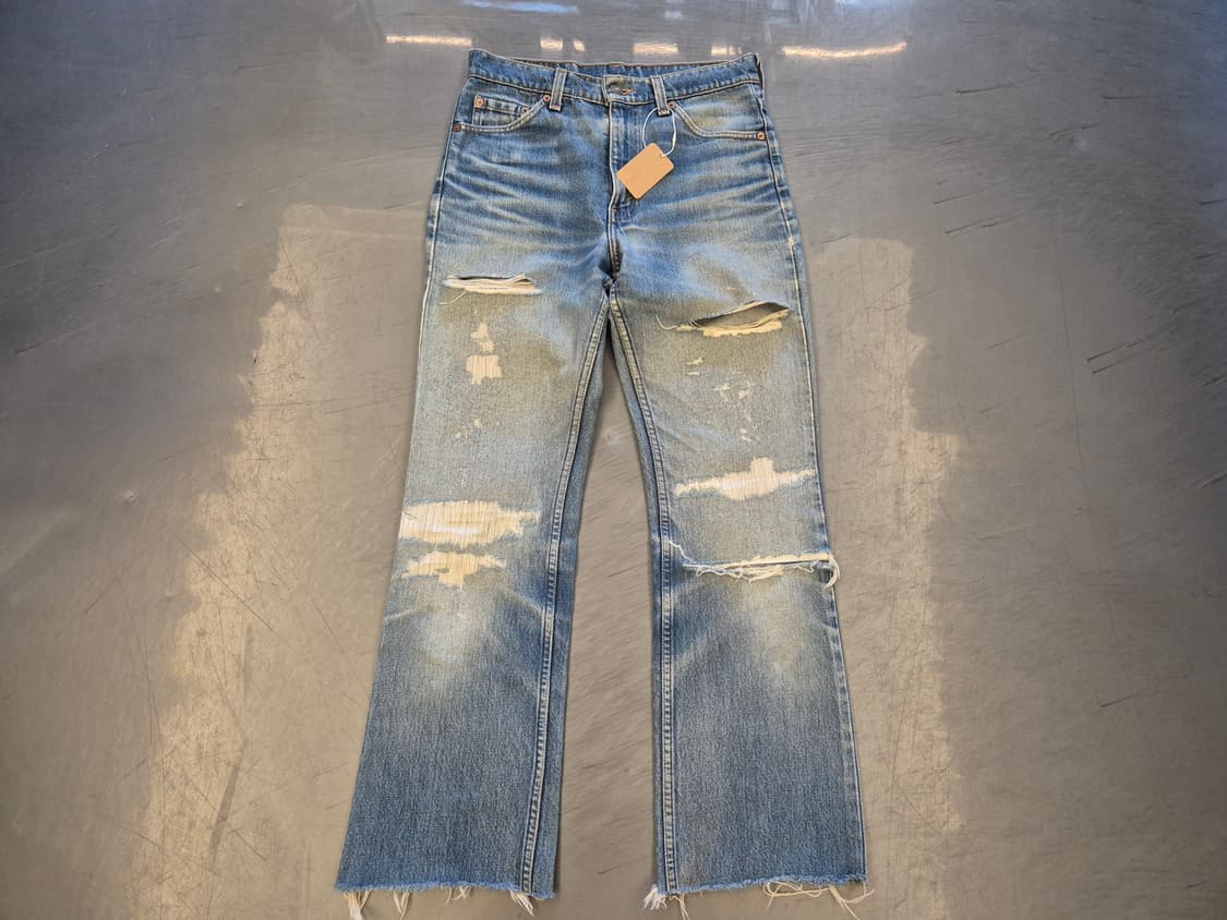 90s 리바이스 517 하드 디스트레스드 부츠컷 팬츠 상품이미지1