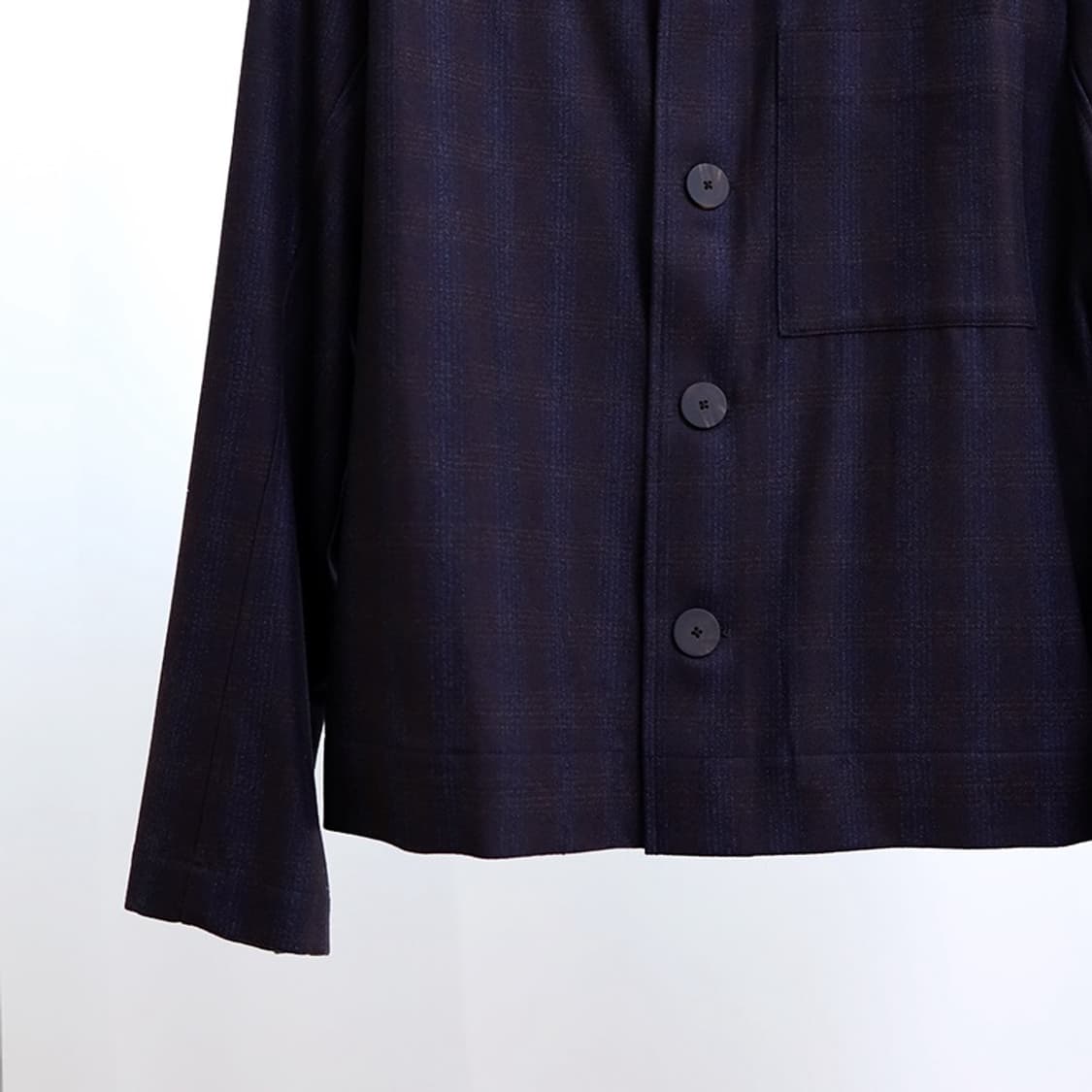 스튜디오니콜슨 미코 체크 오버셔츠 자켓 M 상품이미지6
