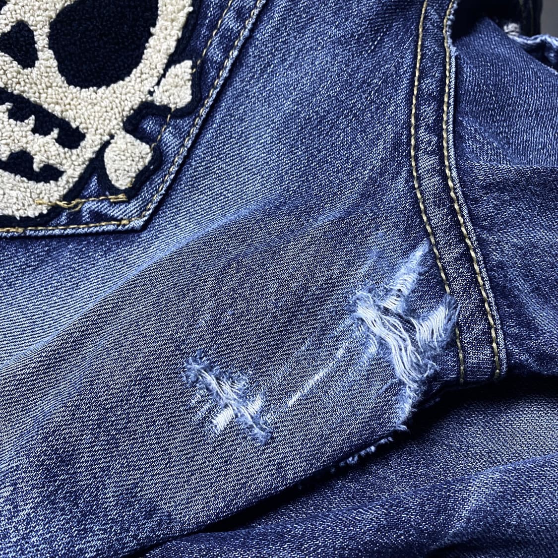 Lolita Jeans 로리타 진스 해골 워싱 청바지 상품이미지3