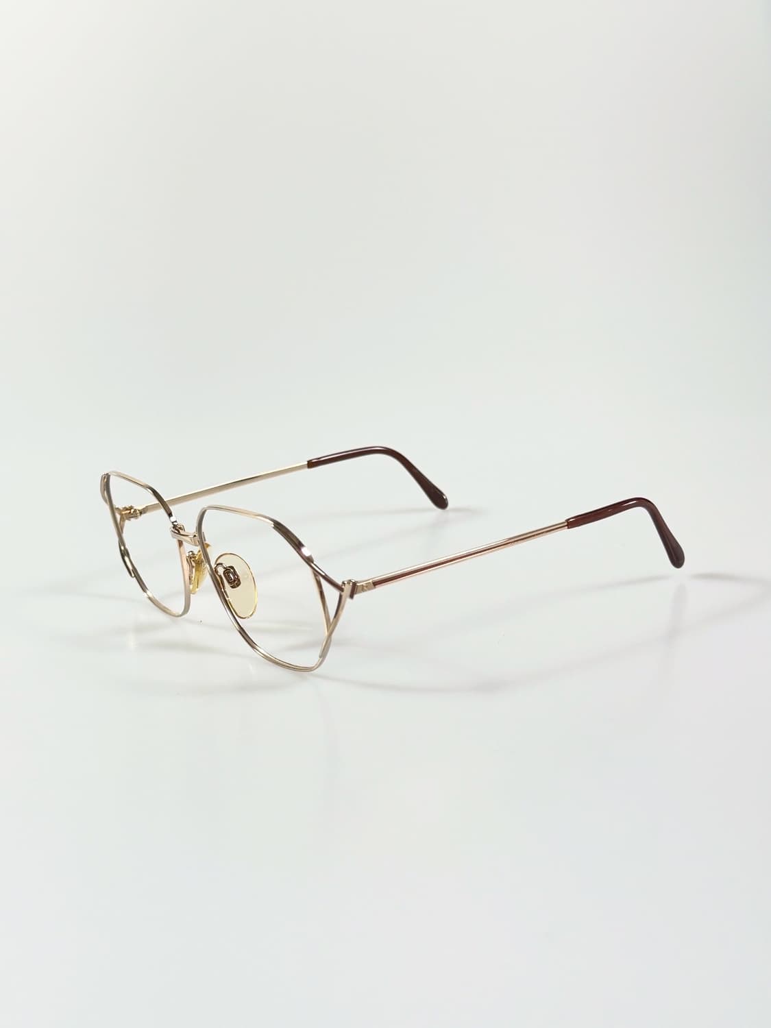 90s RODENSTOCK 골드 펜타곤 프레임 빈티지 안경 상품이미지3