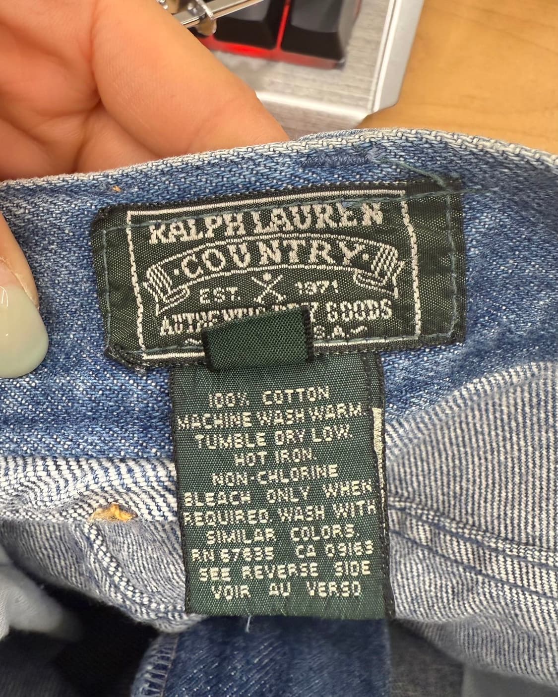 폴로 랄프로렌 데님 미디스커트  상품이미지8