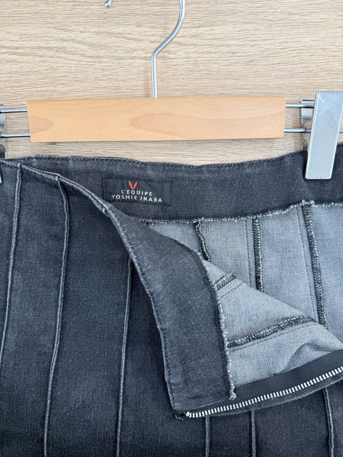 빈티지 L'EQUIPE YOSHIE INABA 데님 플레어 미디 스커트 상품이미지4