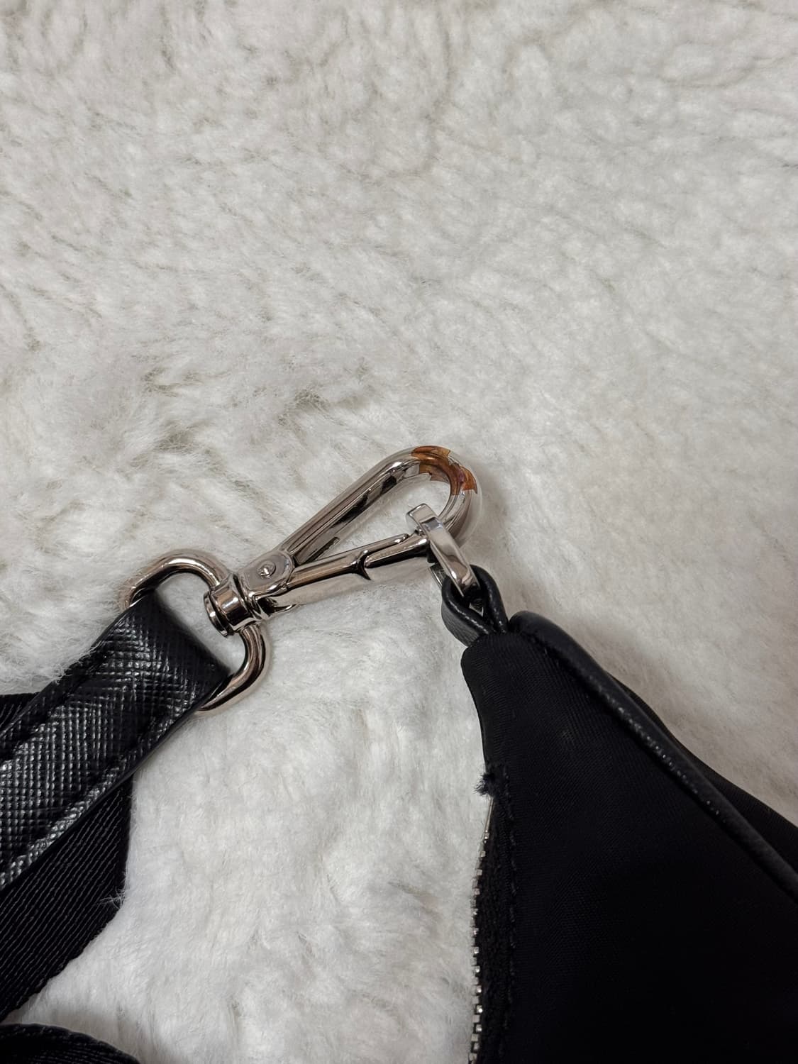 프라다 테수토 호보백 리나일론 블랙 상품이미지5