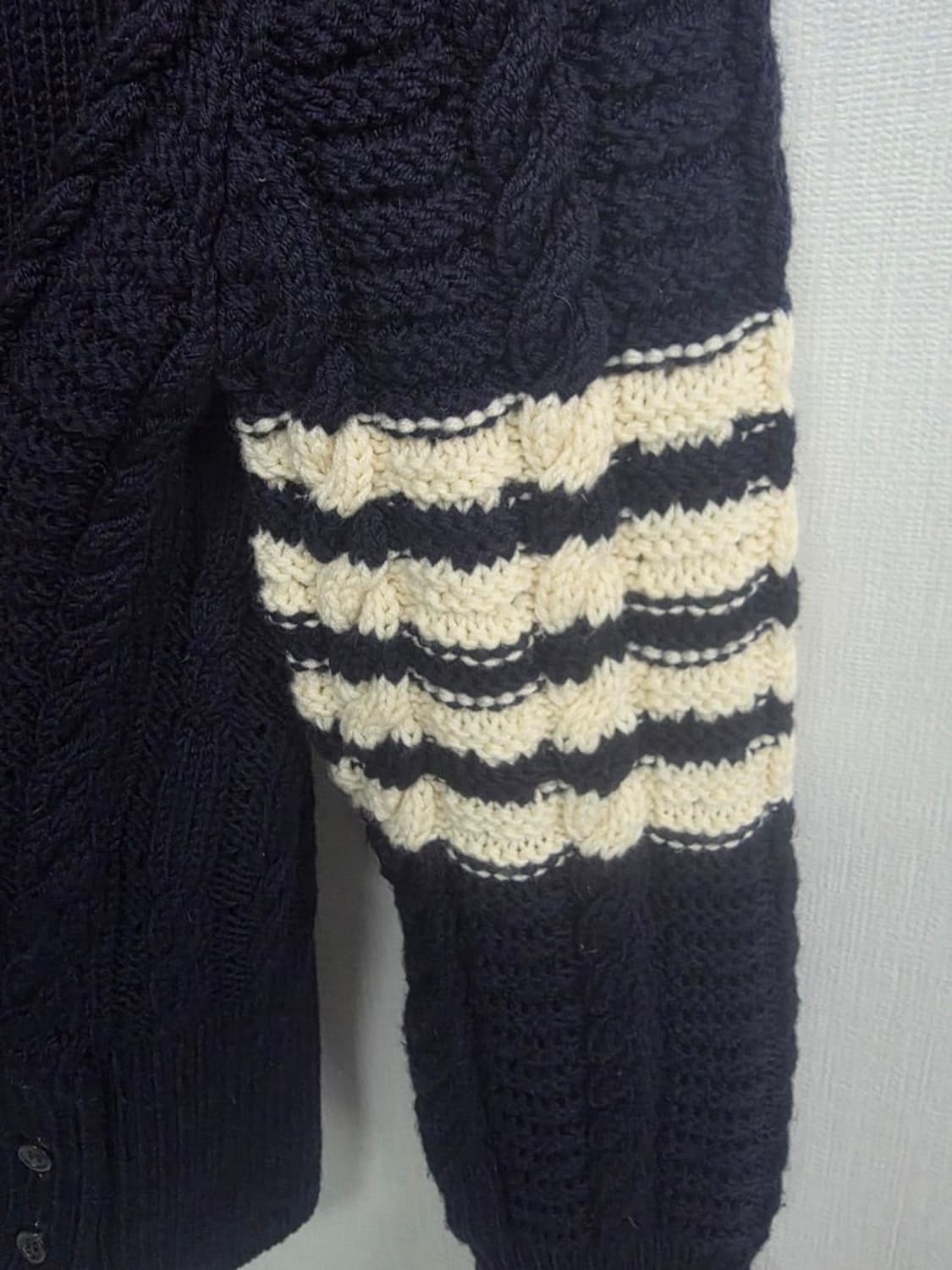 톰브라운 아란 케이블 니트 네이비 (사이즈 38 상태 최상) 상품이미지5