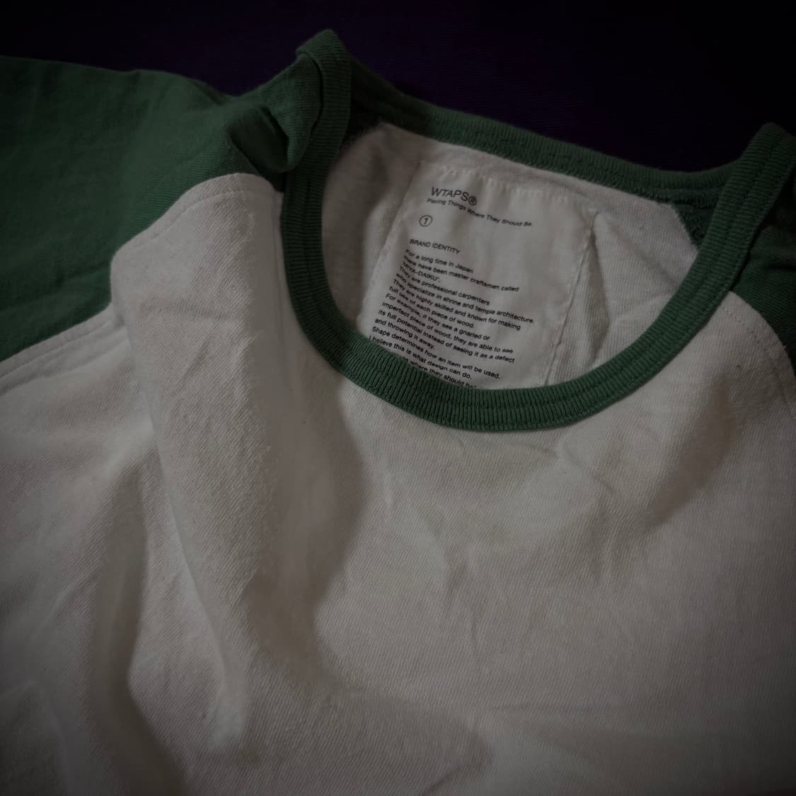 WTAPS Raglan 3/4 Tee 상품이미지2