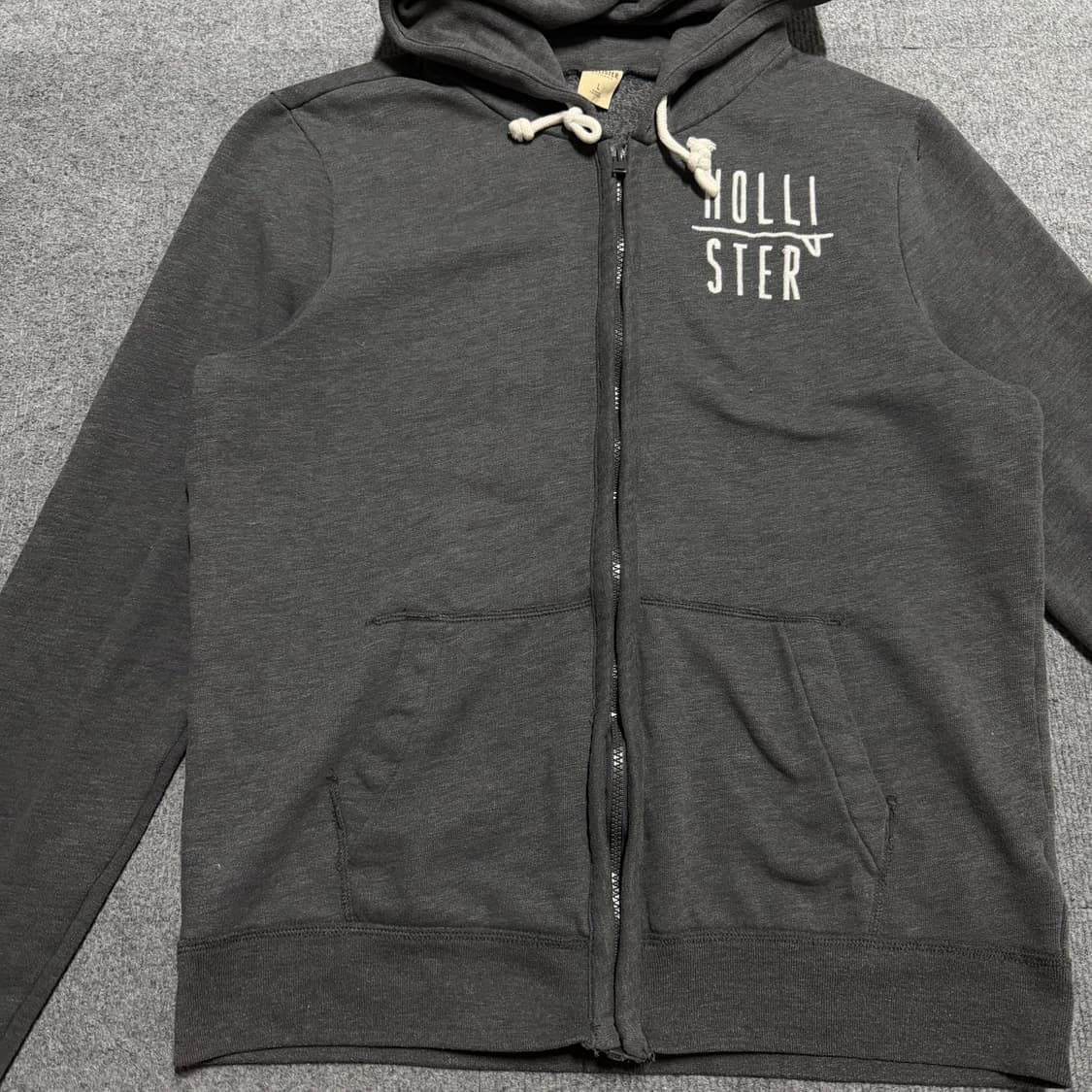 홀리스터 그레이 후드집업 L 상품이미지2